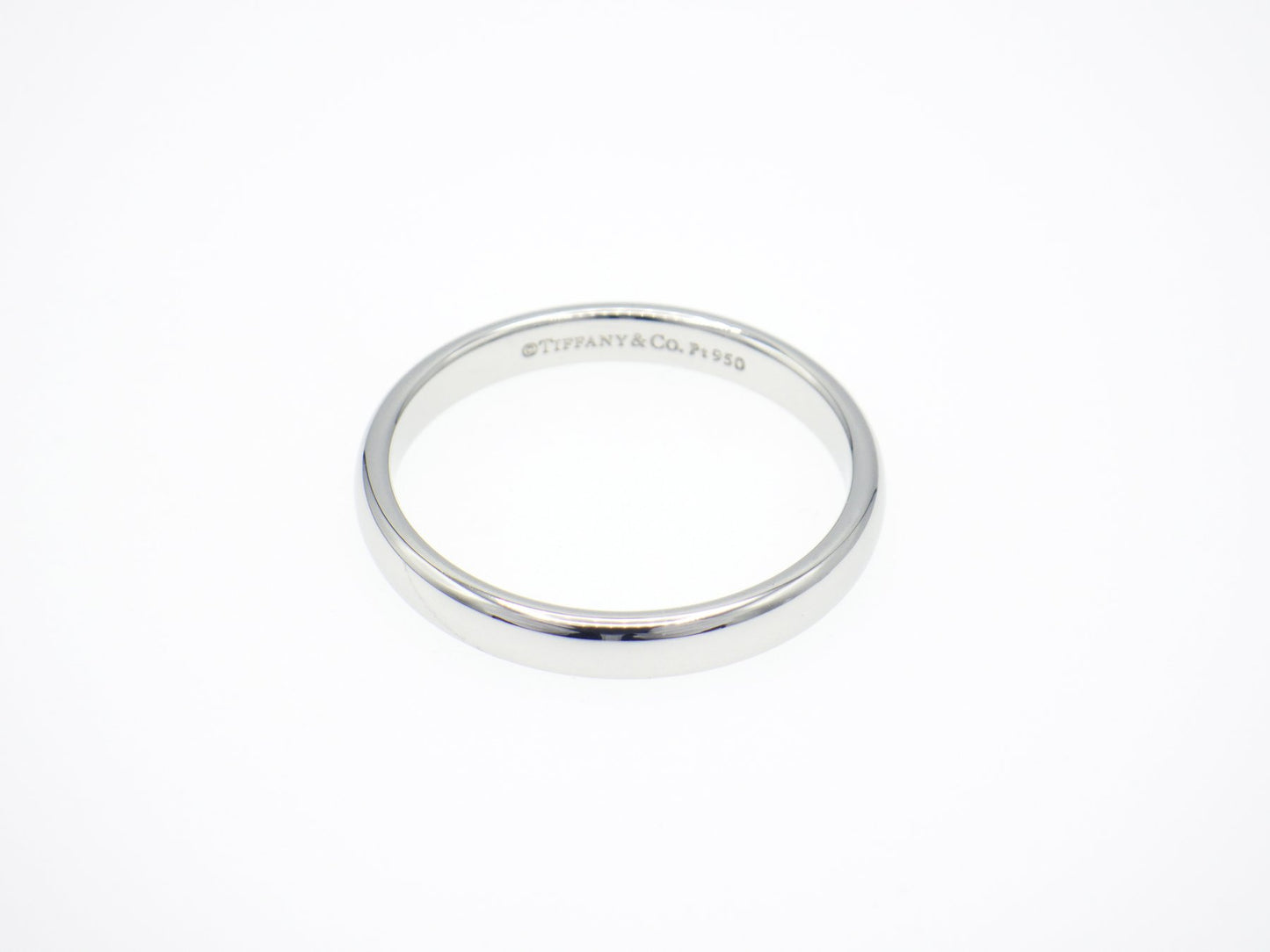 Tiffany & Co. Wedding Band Ring Pt950 Platinum - EU:57 / IT:17 / US:8