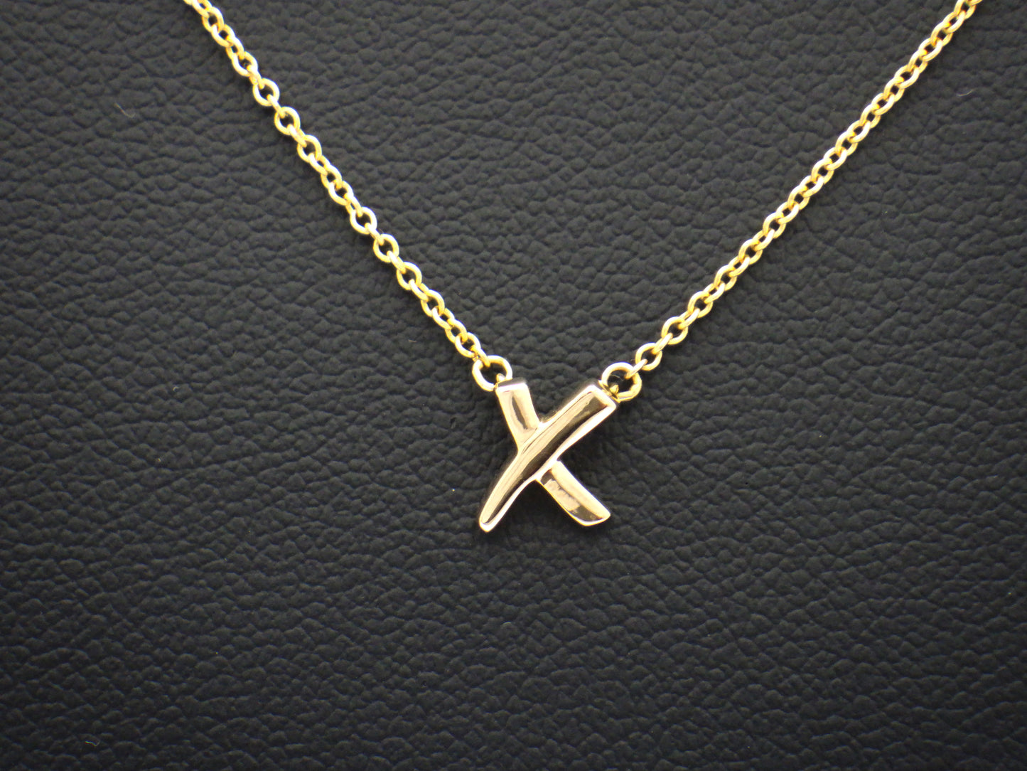 Tiffany & Co. Paloma Picasso Graffiti X Pendant Necklace Rose Gold 750 18K