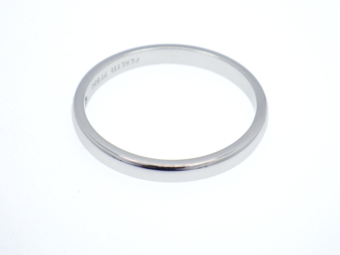 Tiffany & Co. Elsa Peretti Single Diamond Stacking Band Ring in Platinum Pt950 - EU:61 / IT:21 / US:9.5