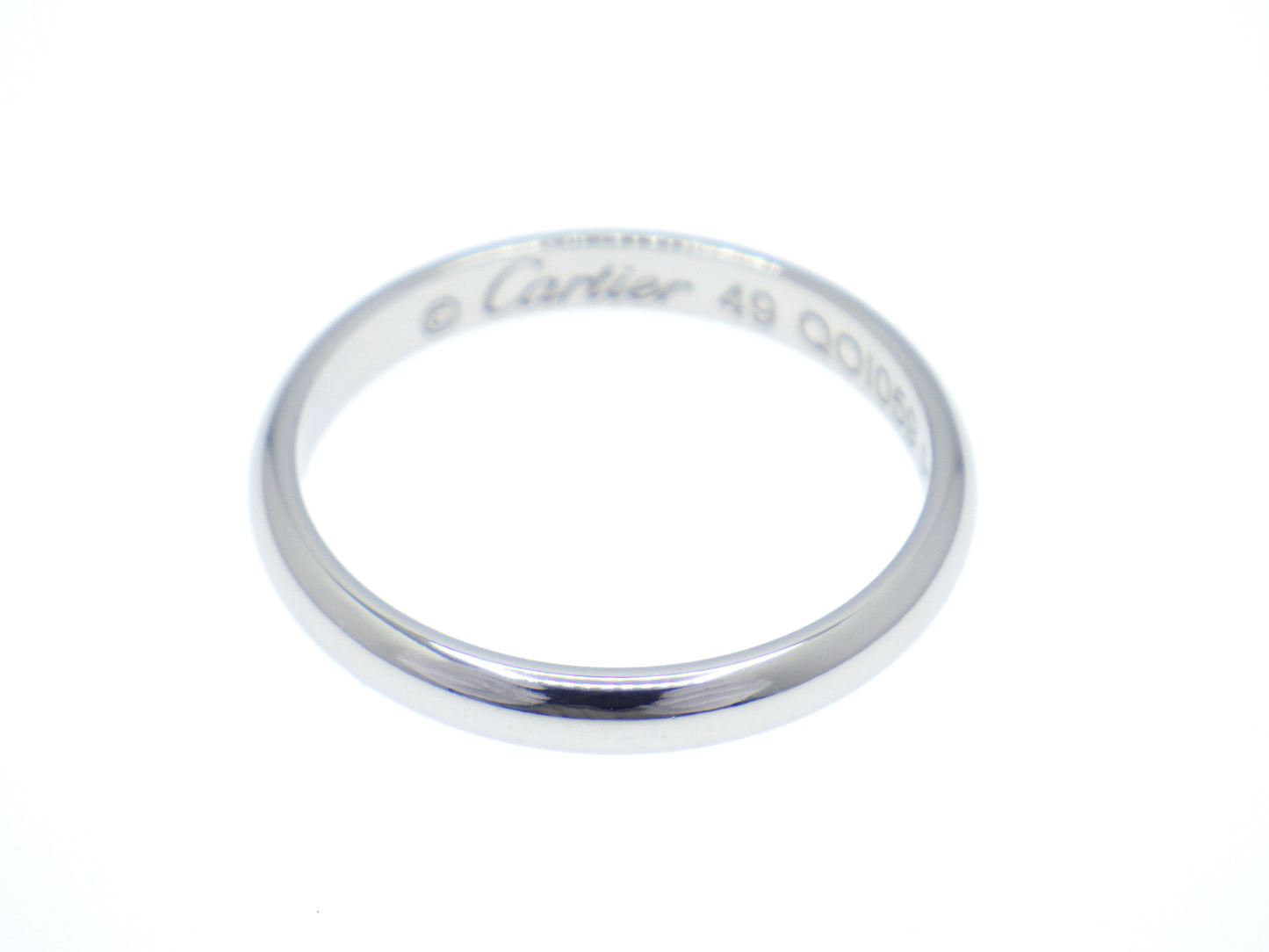 Cartier 1895 Wedding band Ring Pt950 Platinum - EU:49 / IT:9 / US:4.75