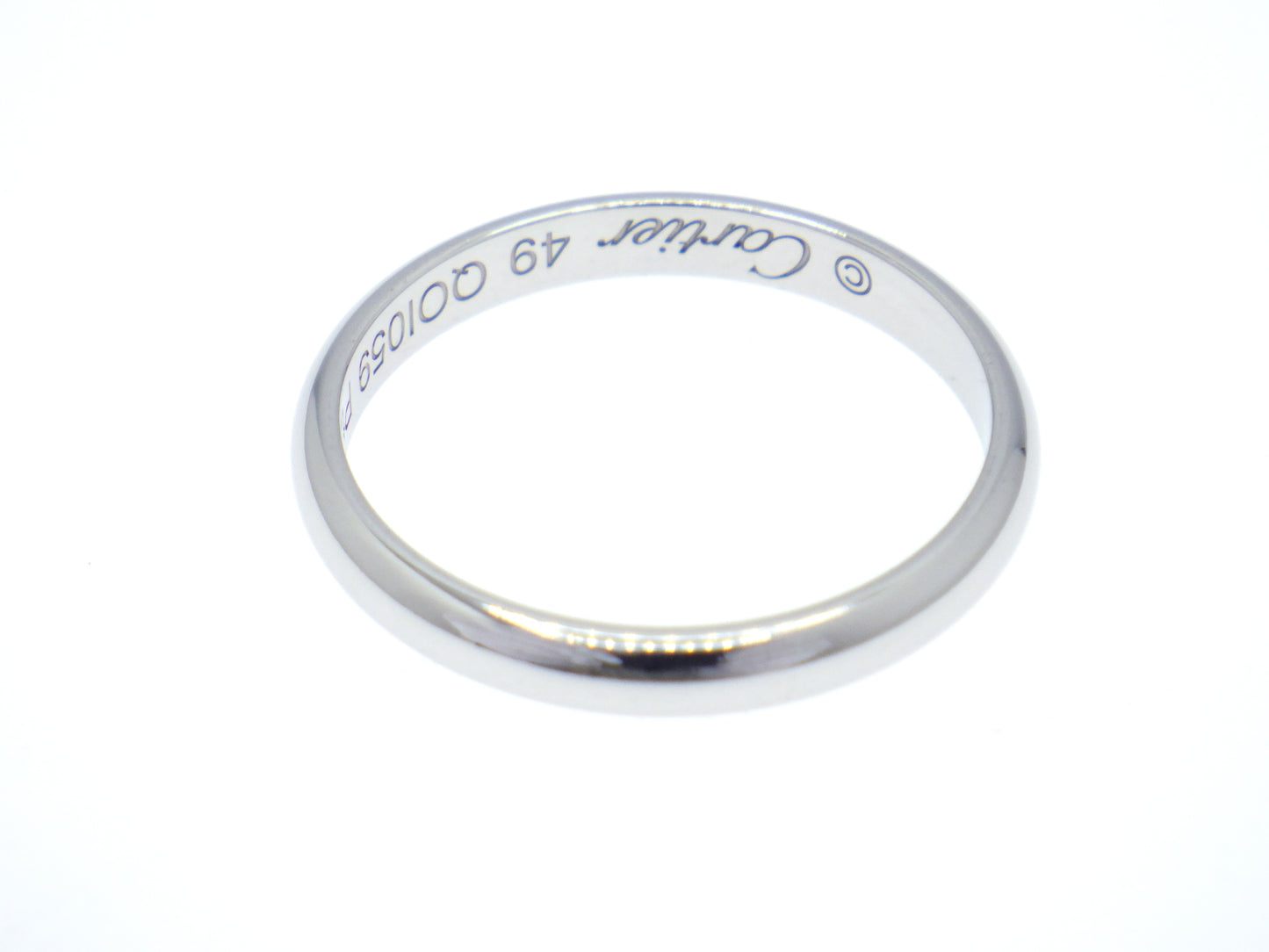 Cartier 1895 Wedding band Ring Pt950 Platinum - EU:49 / IT:9 / US:4.75
