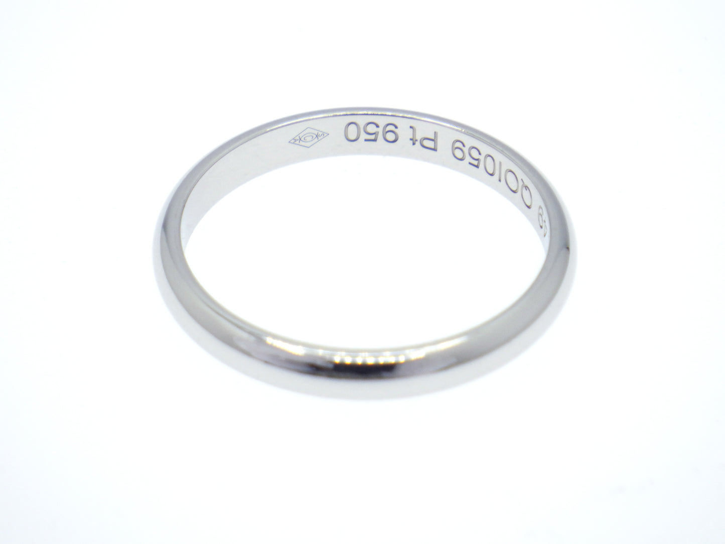 Cartier 1895 Wedding band Ring Pt950 Platinum - EU:49 / IT:9 / US:4.75