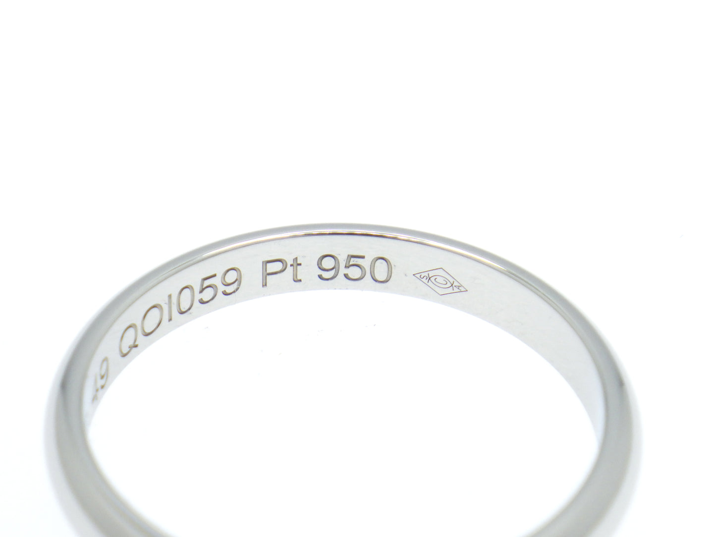 Cartier 1895 Wedding band Ring Pt950 Platinum - EU:49 / IT:9 / US:4.75