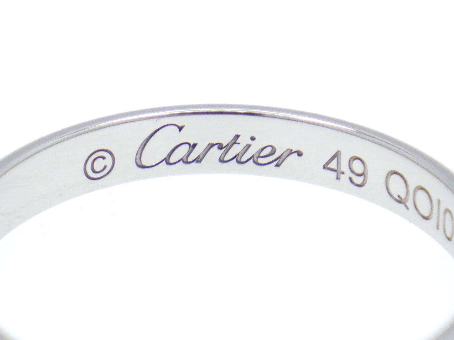 Cartier 1895 Wedding band Ring Pt950 Platinum - EU:49 / IT:9 / US:4.75