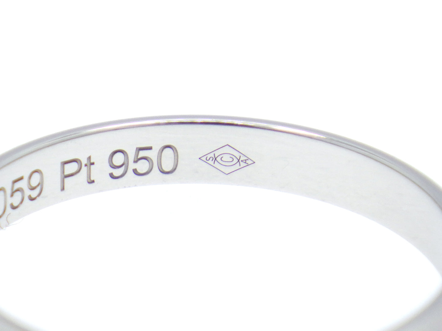 Cartier 1895 Wedding band Ring Pt950 Platinum - EU:49 / IT:9 / US:4.75