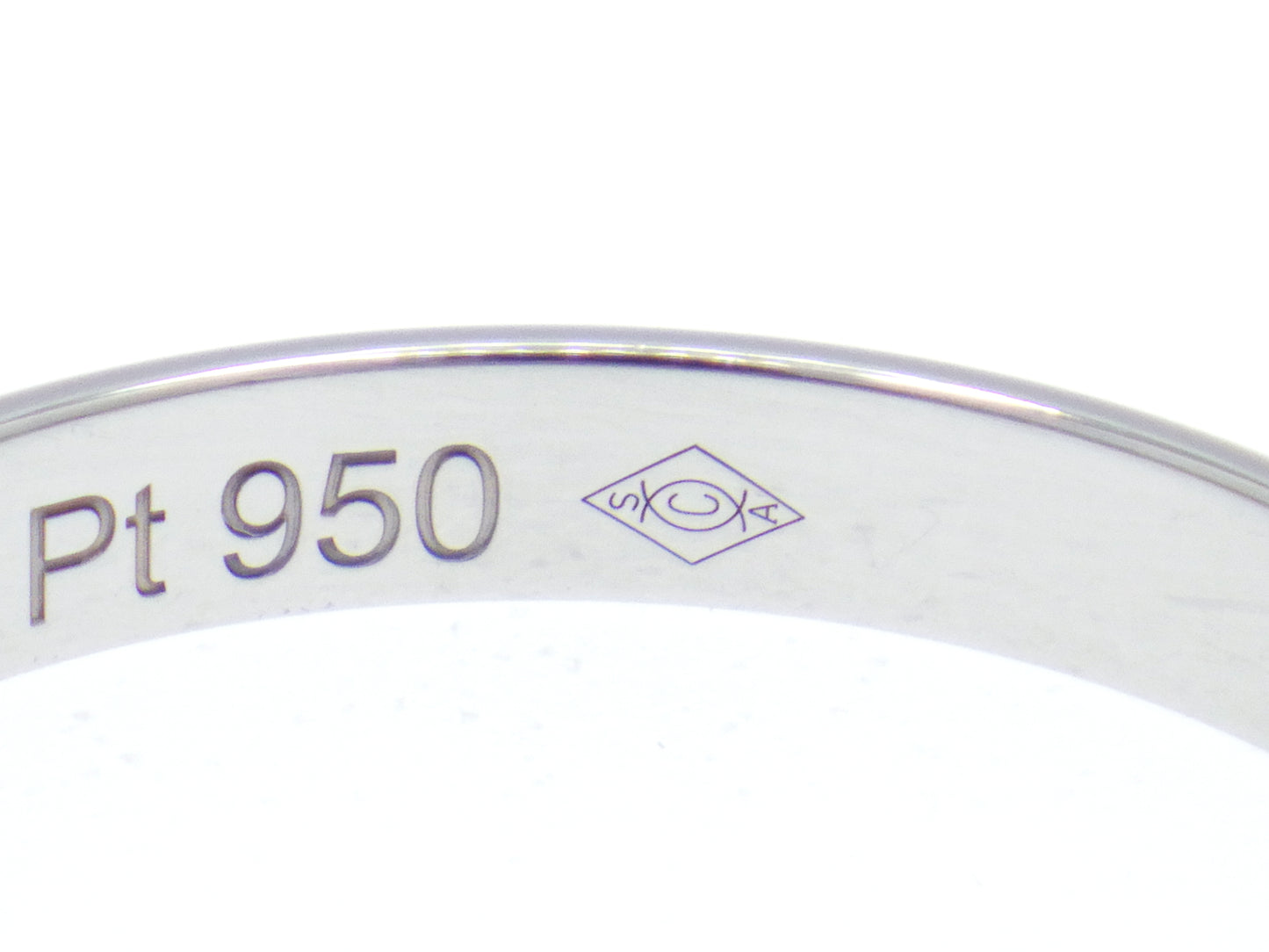Cartier 1895 Wedding band Ring Pt950 Platinum - EU:49 / IT:9 / US:4.75