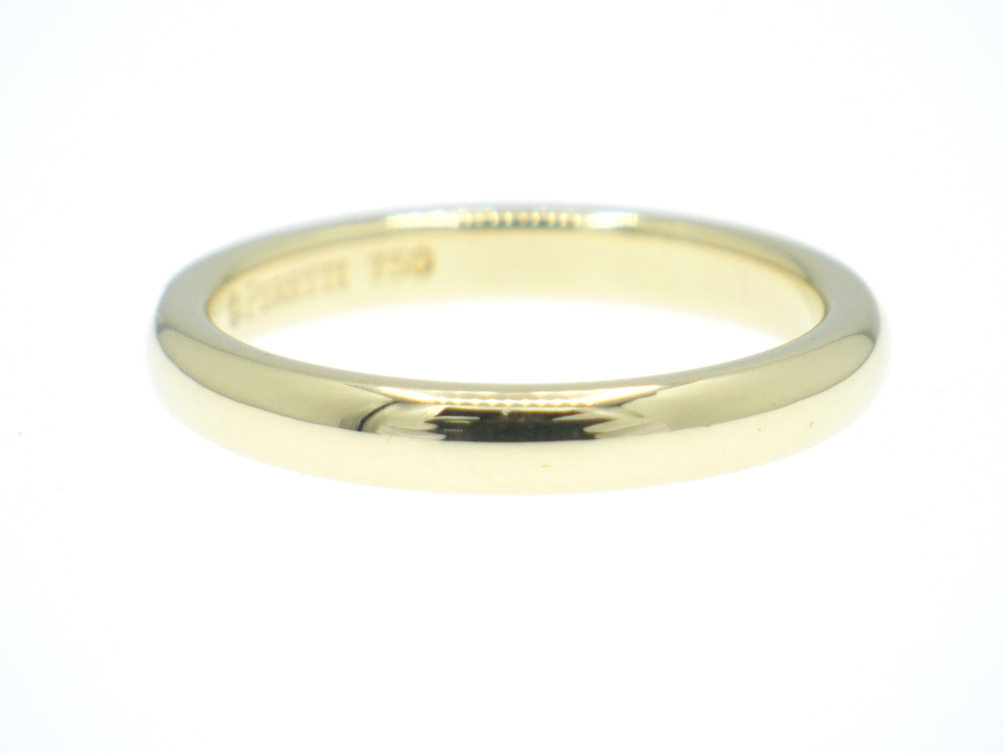 Tiffany & Co. Elsa Peretti Single Diamond Stacking Band Ring Yellow Gold 750 18K - EU:49 / IT:9 / US:4.75