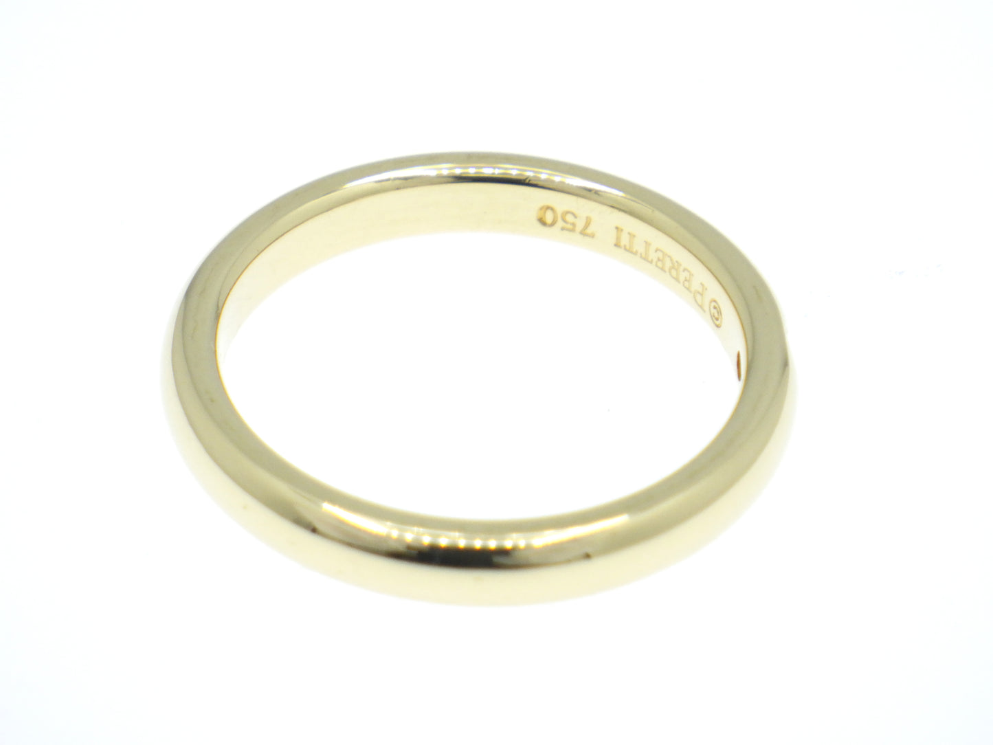 Tiffany & Co. Elsa Peretti Single Diamond Stacking Band Ring Yellow Gold 750 18K - EU:49 / IT:9 / US:4.75