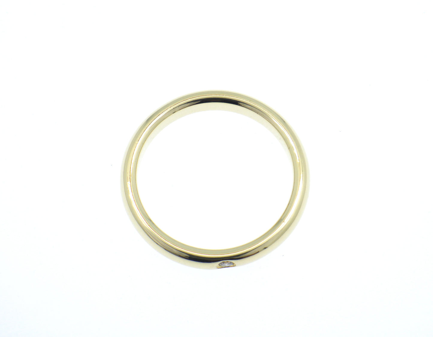 Tiffany & Co. Elsa Peretti Single Diamond Stacking Band Ring Yellow Gold 750 18K - EU:49 / IT:9 / US:4.75