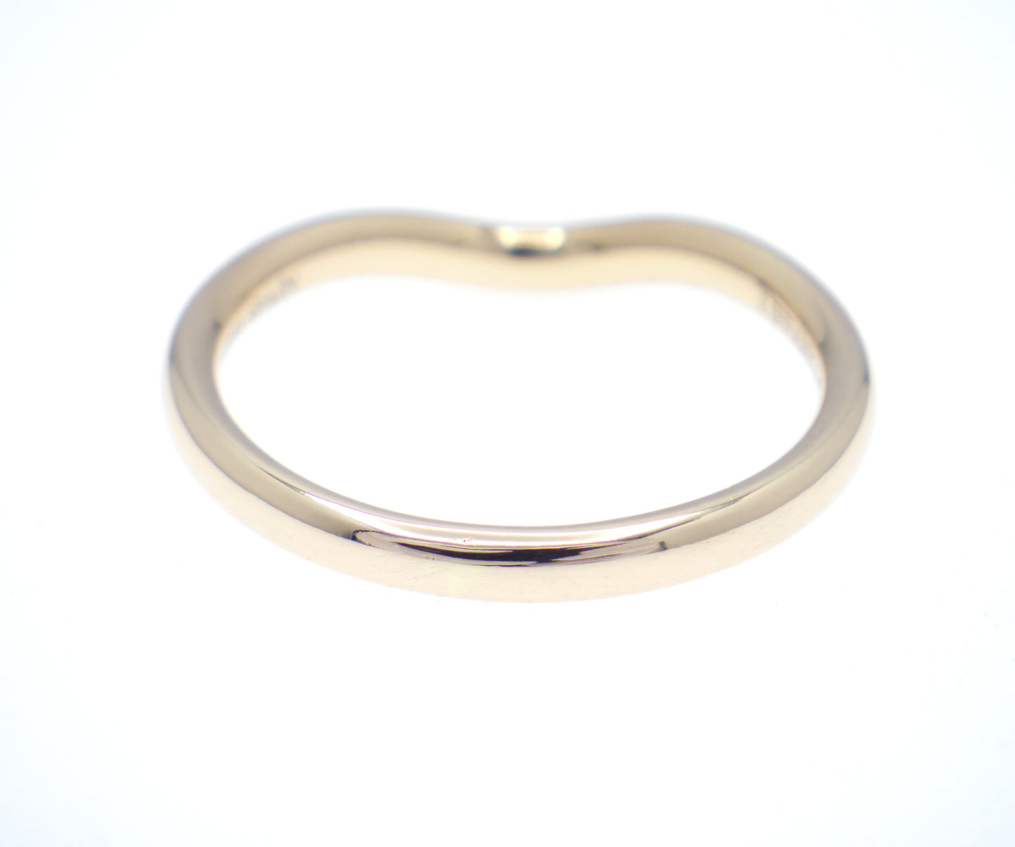TIFFANY&Co. Curved Band Ring Single Diamond 750 Rose Gold - EU:52 / IT:12 / US:6