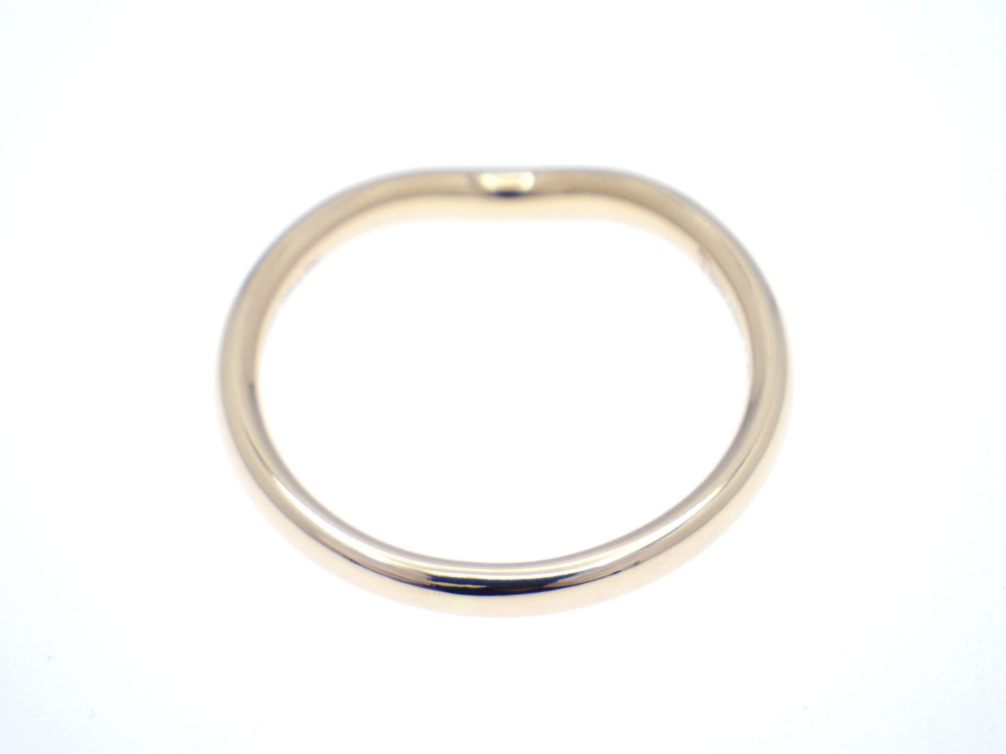 TIFFANY&Co. Curved Band Ring Single Diamond 750 Rose Gold - EU:52 / IT:12 / US:6