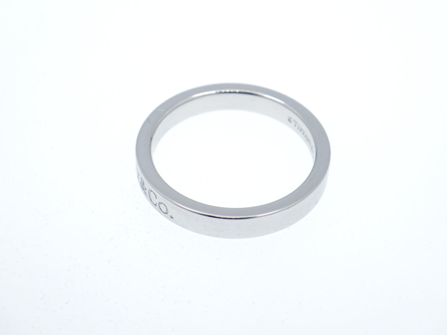 Tiffany & Co. Flat Band Ring Pt950 Platinum - EU:49 / IT:9 / US:4.75