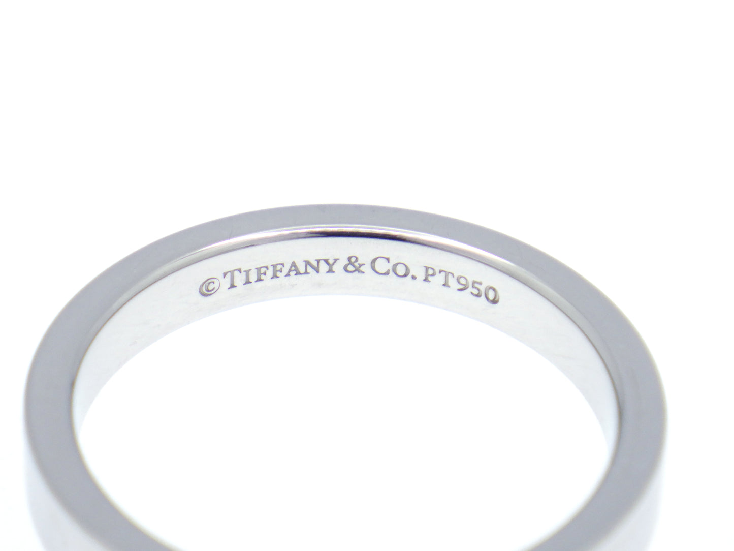 Tiffany & Co. Flat Band Ring Pt950 Platinum - EU:49 / IT:9 / US:4.75