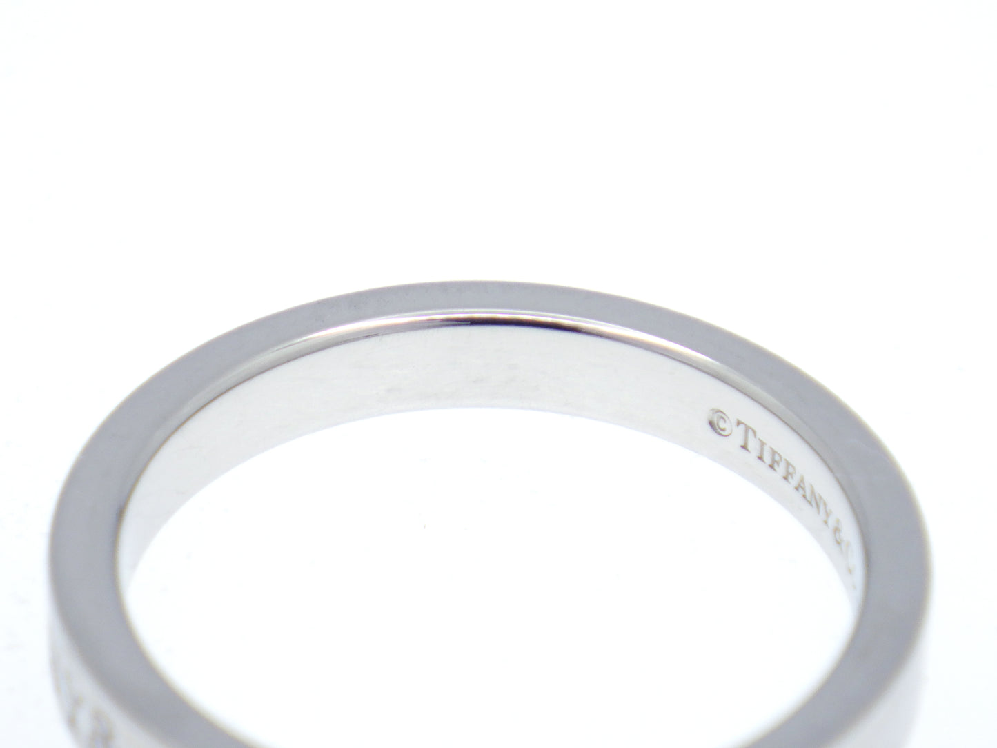 Tiffany & Co. Flat Band Ring Pt950 Platinum - EU:49 / IT:9 / US:4.75