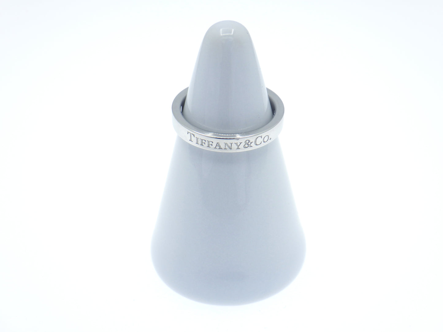 Tiffany & Co. Flat Band Ring Pt950 Platinum - EU:49 / IT:9 / US:4.75