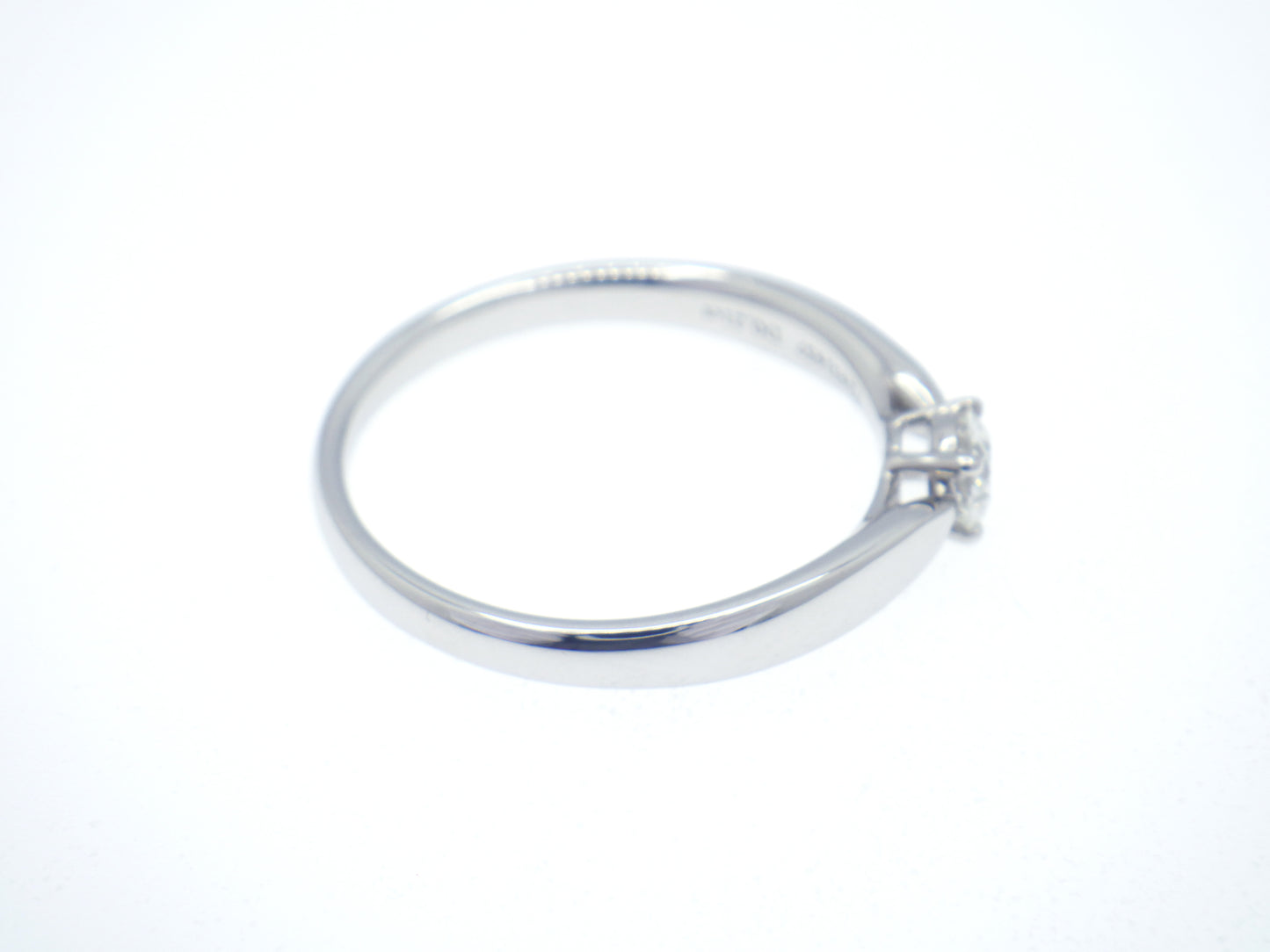 Tiffany & Co. Tiffany Harmony Solitaire Setting Diamond 0.21ct Round Brilliant Engagement Ring in Platinum Pt950 - EU:51/ IT:11/ US:5.75