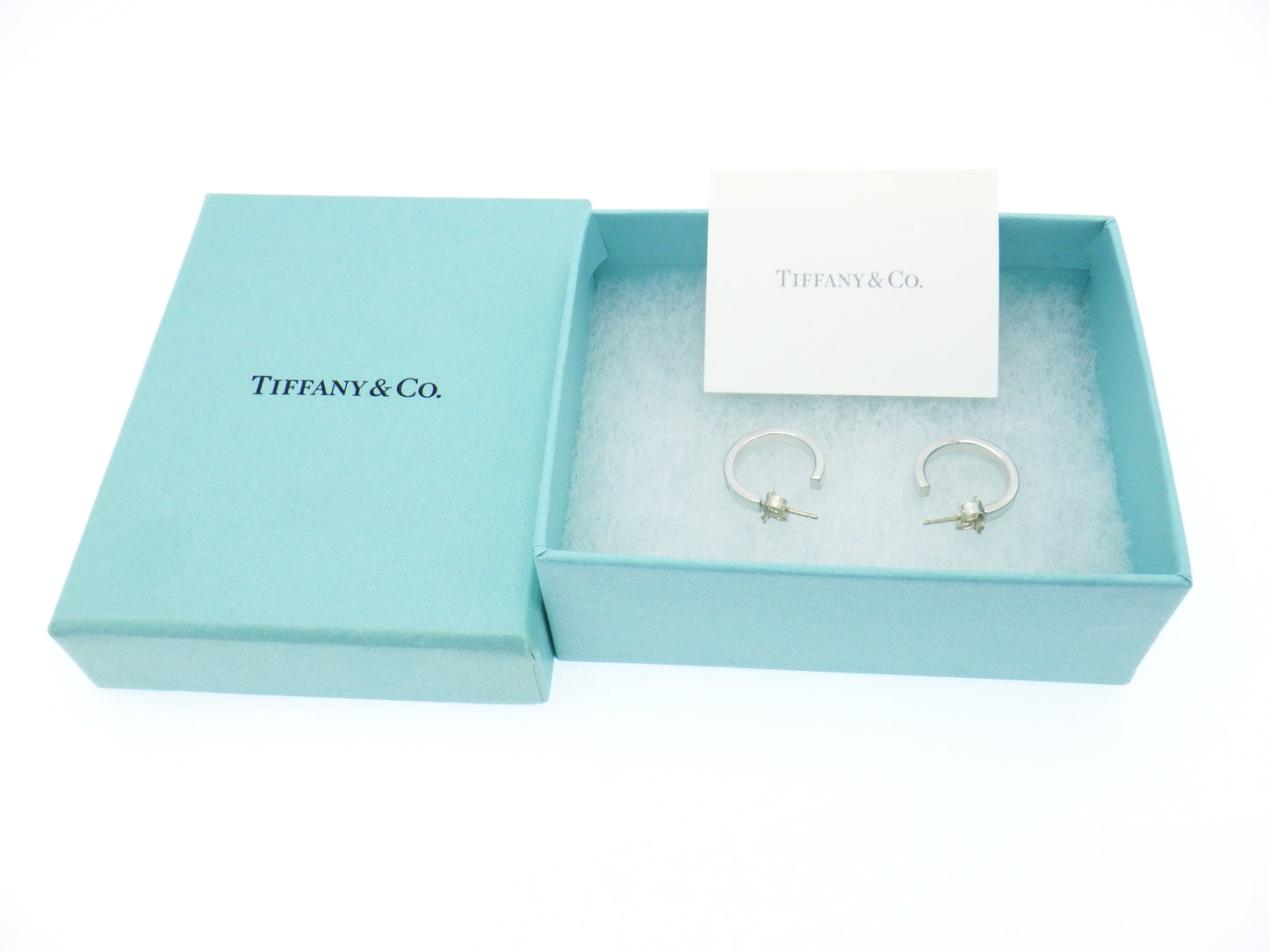 Tiffany & Co. Tiffany 1837 Small Hoop Earrings in Sterling Silver 925 "Free shipping"