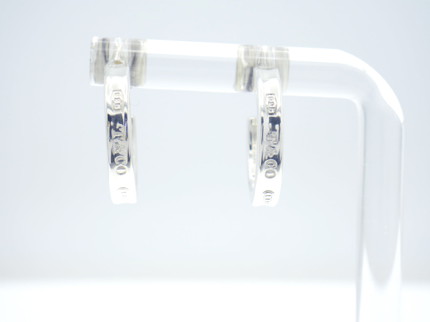Tiffany & Co. Tiffany 1837 Small Hoop Earrings in Sterling Silver 925 "Free shipping"