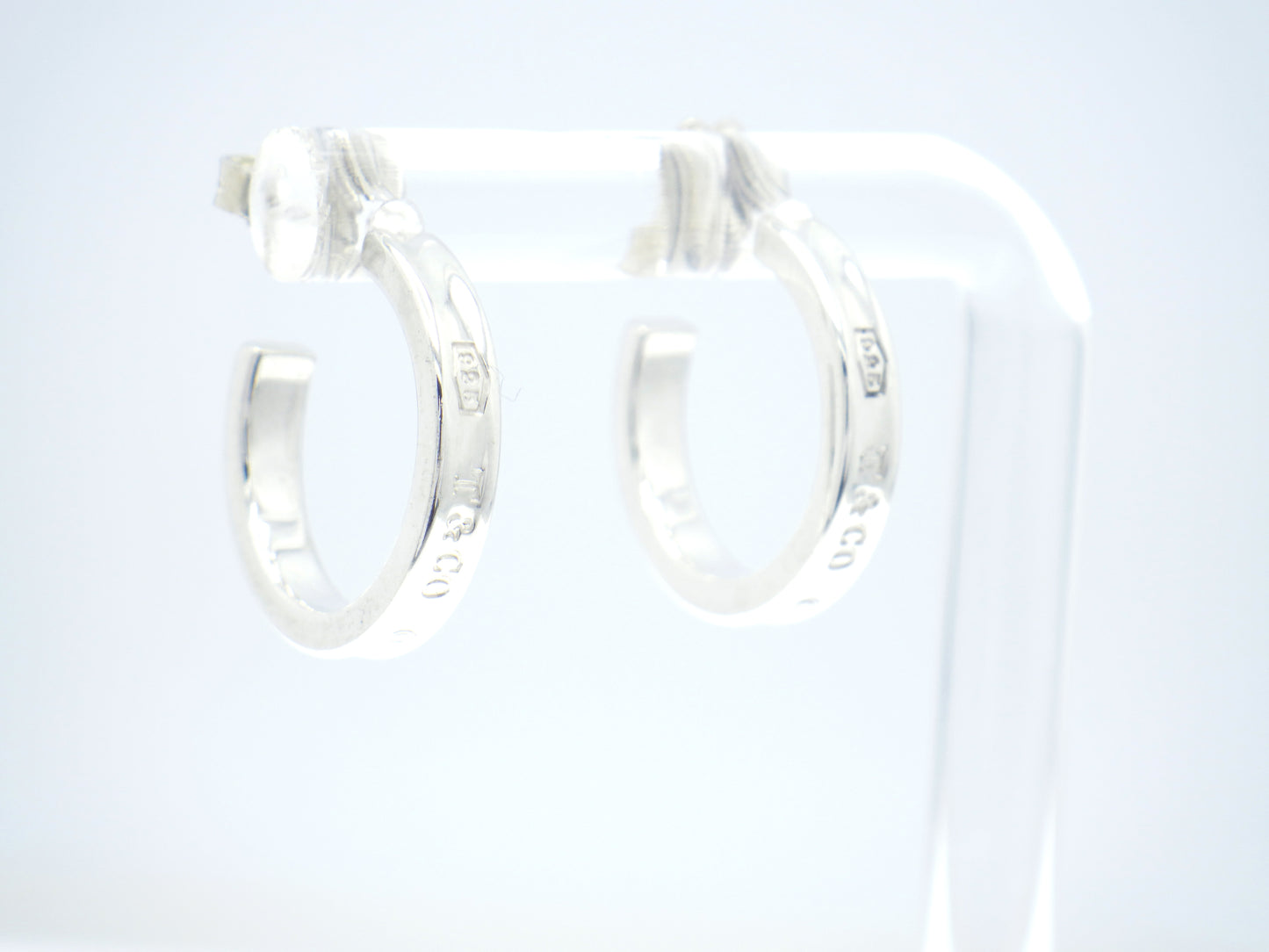 Tiffany & Co. Tiffany 1837 Small Hoop Earrings in Sterling Silver 925 "Free shipping"