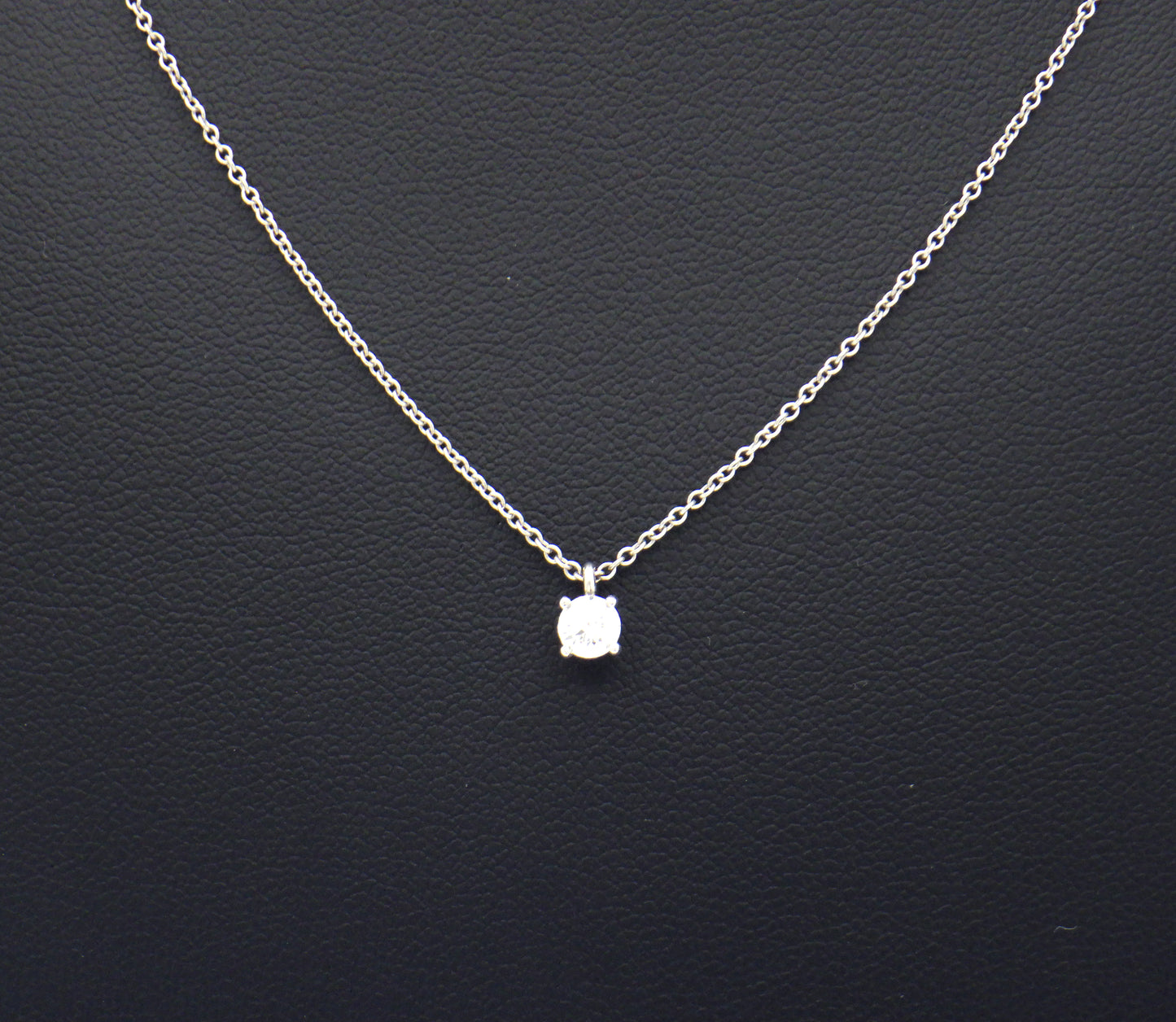 Tiffany & Co. Tiffany Solitaire Diamond Pendant in Platinum Pt950