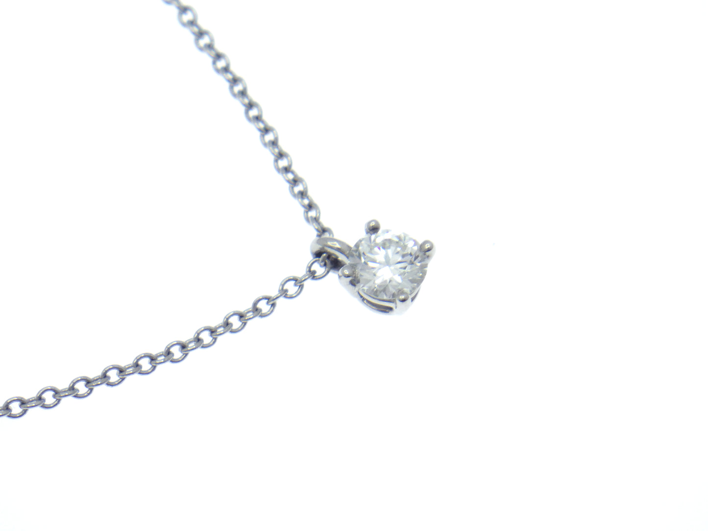 Tiffany & Co. Tiffany Solitaire Diamond Pendant in Platinum Pt950