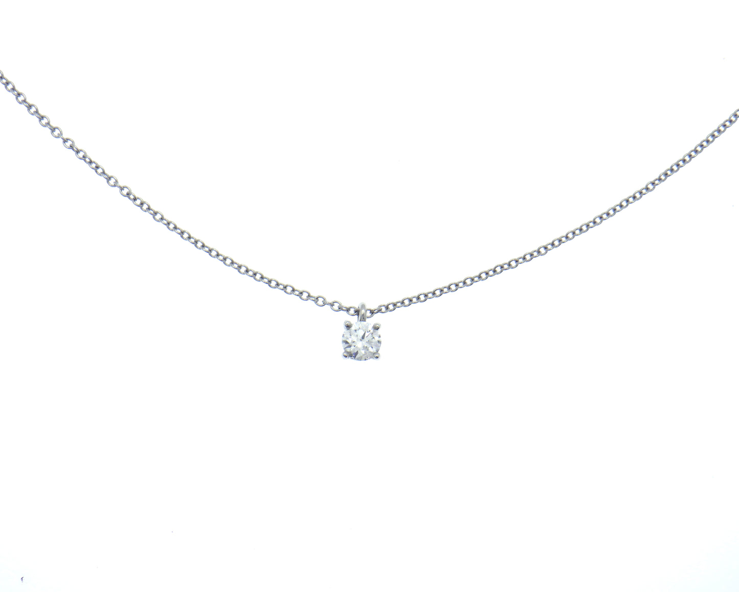 Tiffany & Co. Tiffany Solitaire Diamond Pendant in Platinum Pt950