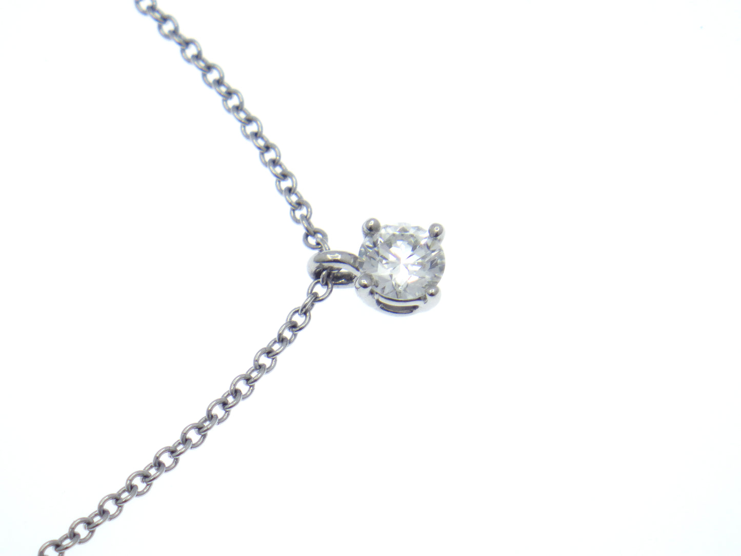 Tiffany & Co. Tiffany Solitaire Diamond Pendant in Platinum Pt950