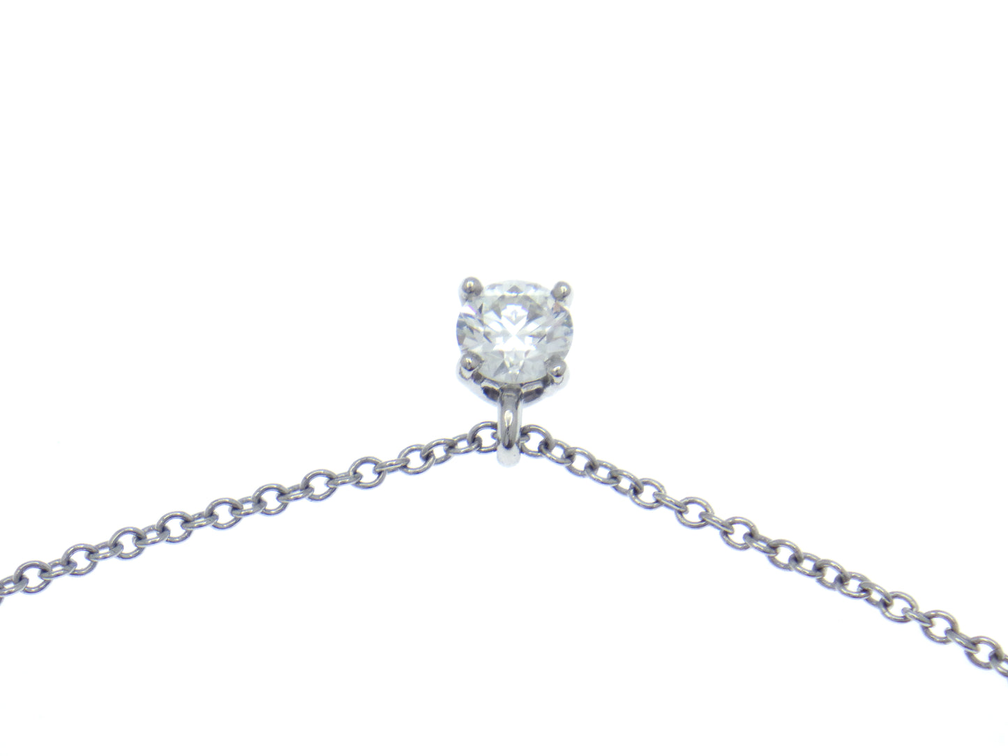 Tiffany & Co. Tiffany Solitaire Diamond Pendant in Platinum Pt950
