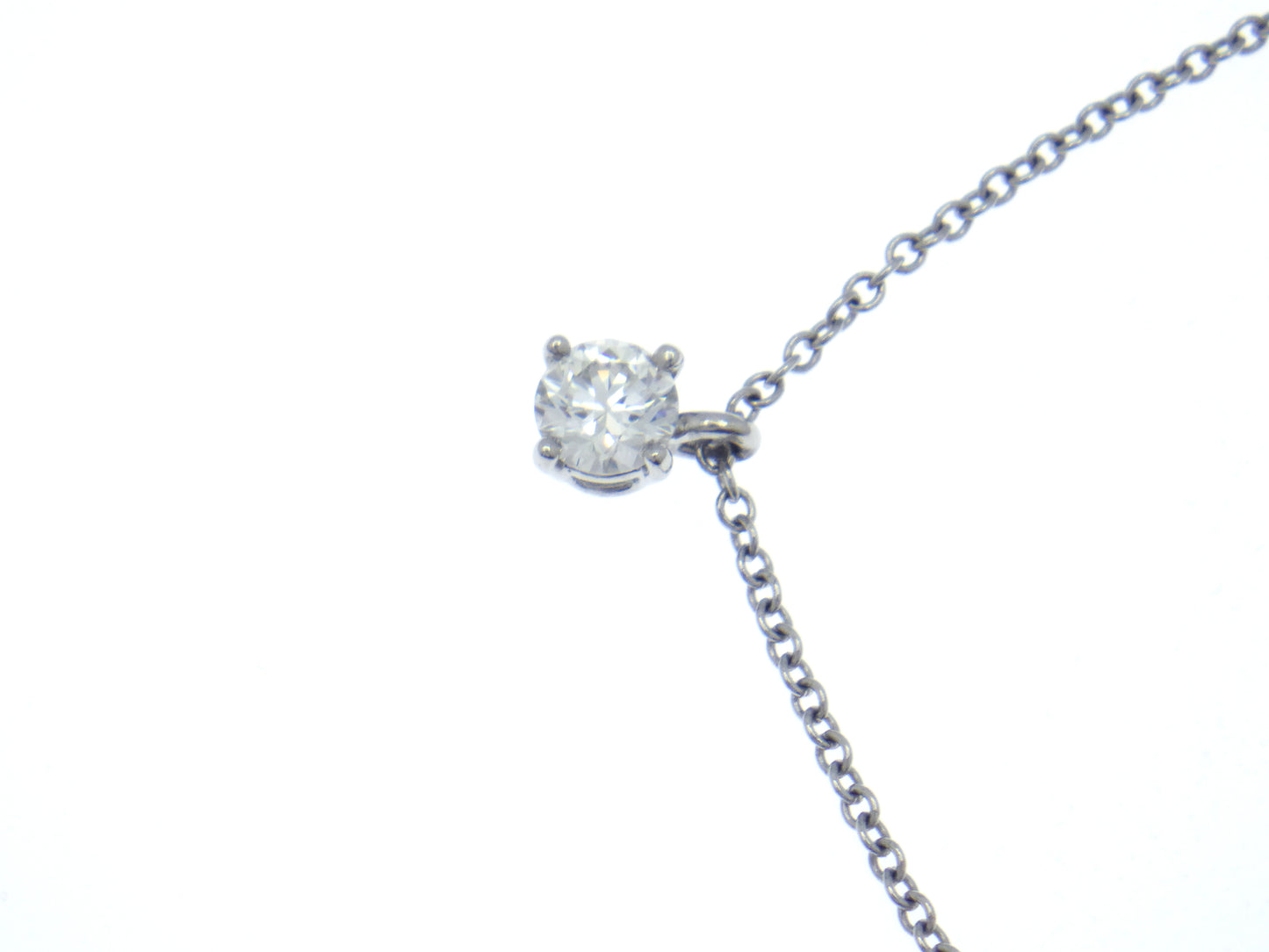 Tiffany & Co. Tiffany Solitaire Diamond Pendant in Platinum Pt950