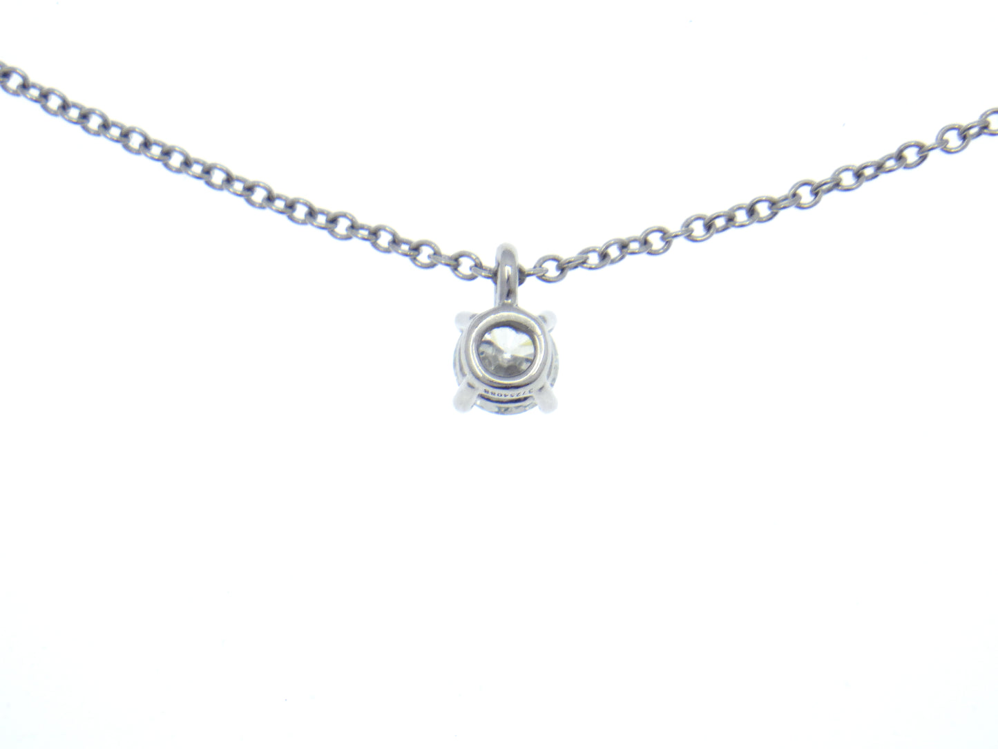 Tiffany & Co. Tiffany Solitaire Diamond Pendant in Platinum Pt950
