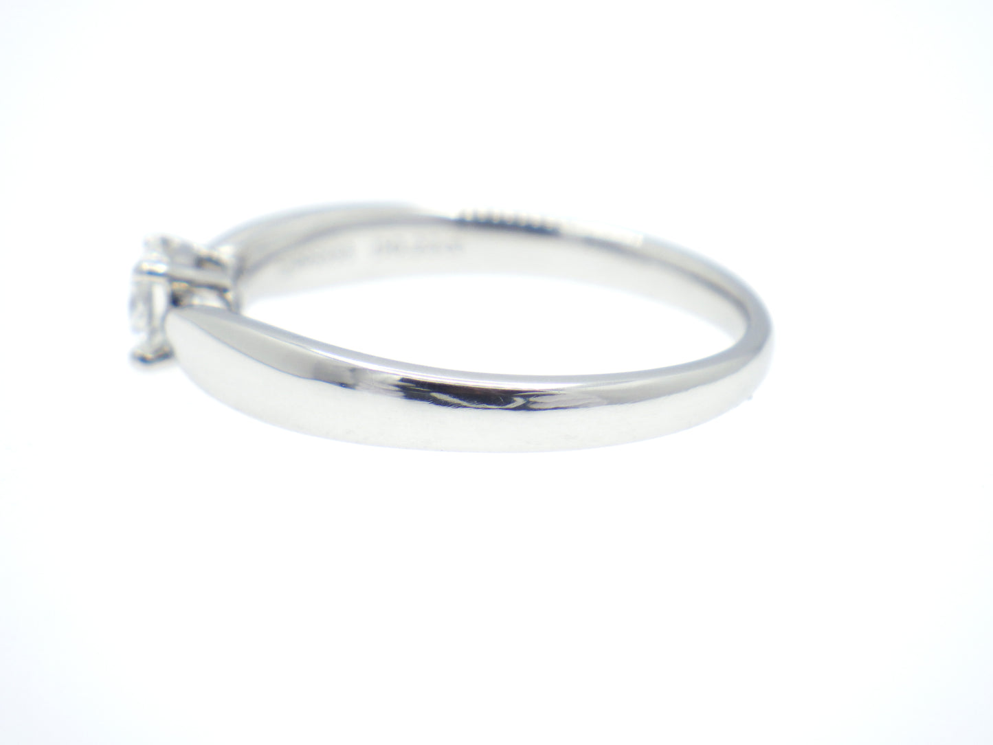 Tiffany & Co. Tiffany Harmony Solitaire Setting Diamond 0.22ct Round Brilliant Engagement Ring in Platinum Pt950 - EU:49 / IT:9 / US:4.75