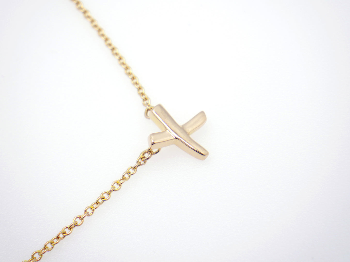 Tiffany & Co. Paloma Picasso Graffiti X Pendant Necklace Rose Gold 750 18K
