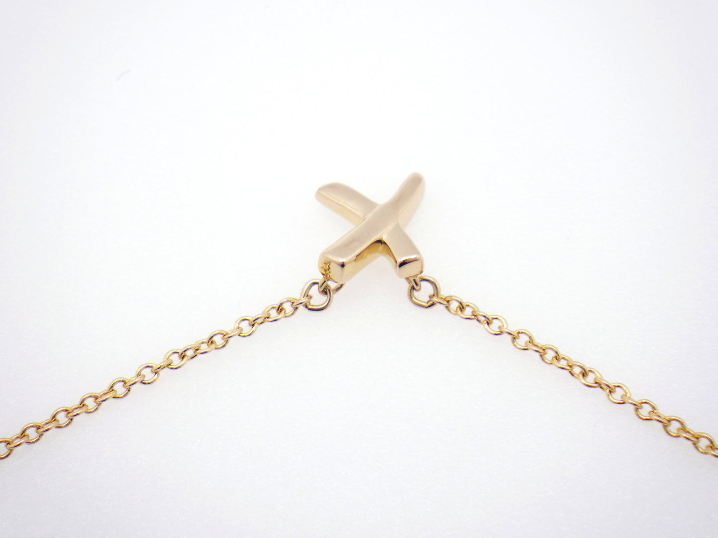 Tiffany & Co. Paloma Picasso Graffiti X Pendant Necklace Rose Gold 750 18K