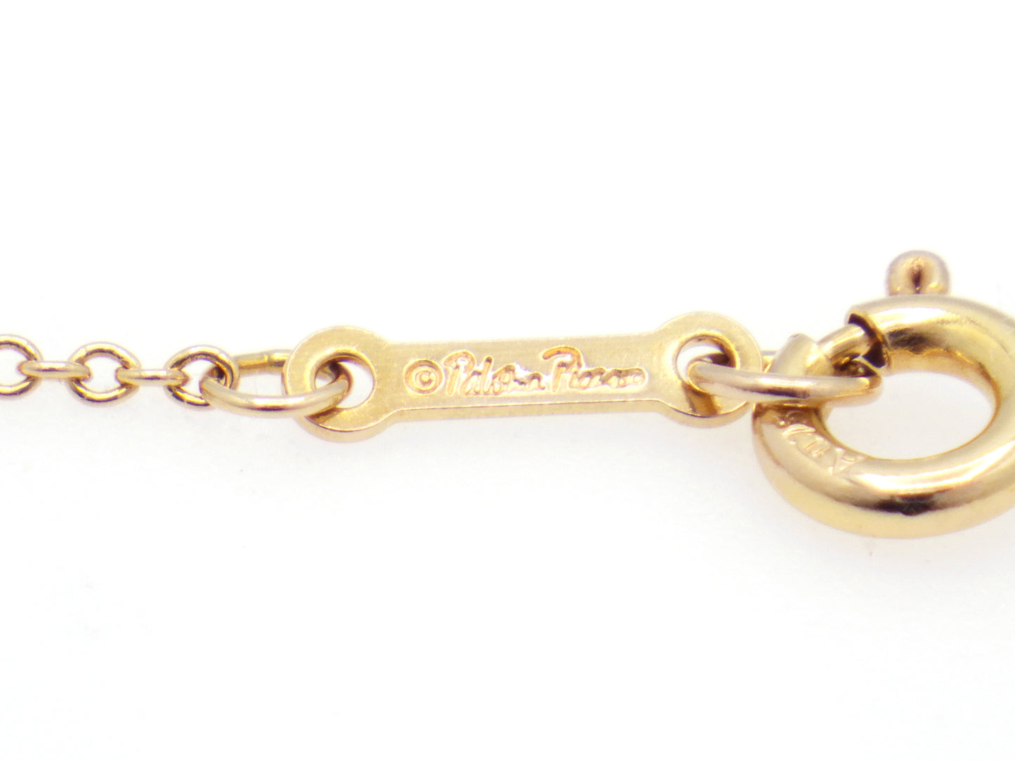 Tiffany & Co. Paloma Picasso Graffiti X Pendant Necklace Rose Gold 750 18K