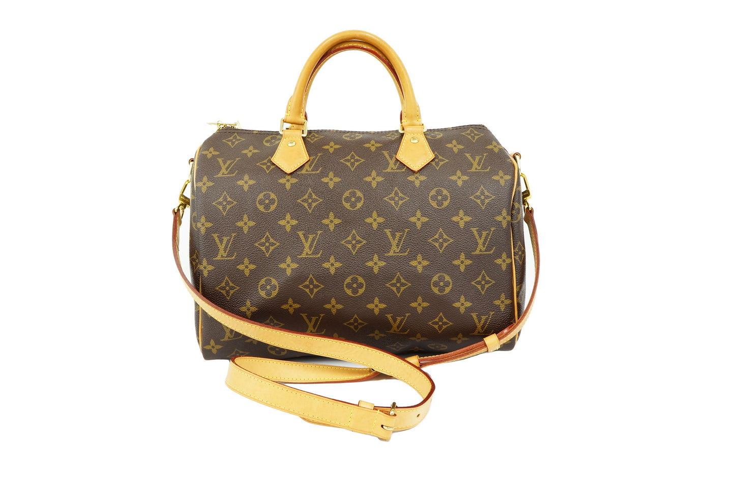 LOUIS VUITTON Monogram Canvas Speedy Bandouliere 30 Brown Shoulder Bag M41112