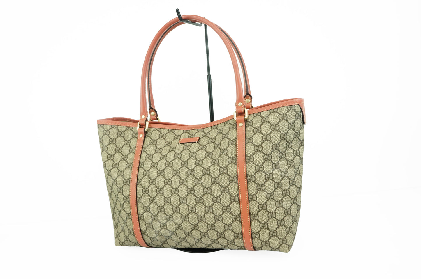 Gucci GG Web PVC Canvas Tote Bag Shoulder Bag