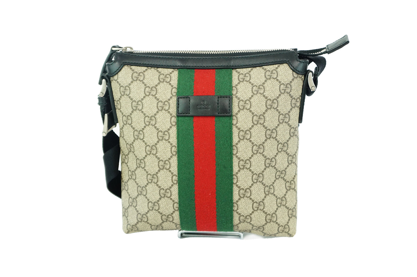 Gucci GG Supreme Sherry Line PVC Canvas Crossbody Bag