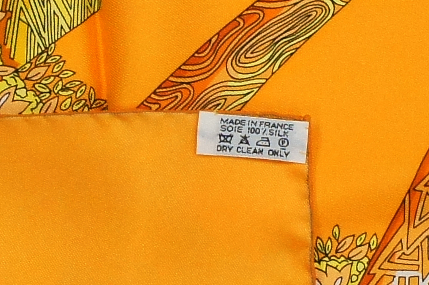 Hermes Carre 90 "Ombres et Lumieres" Silk Scarf in Orange and Multicolor