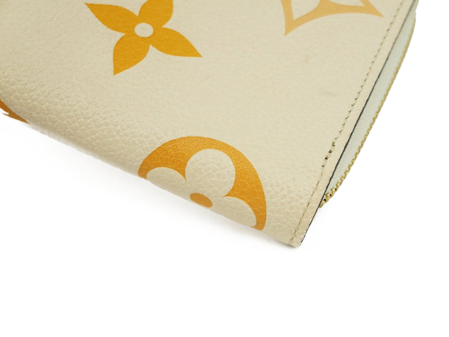 Louis Vuitton: Empreient Cream Saffron Zippy Long Wallet M80402