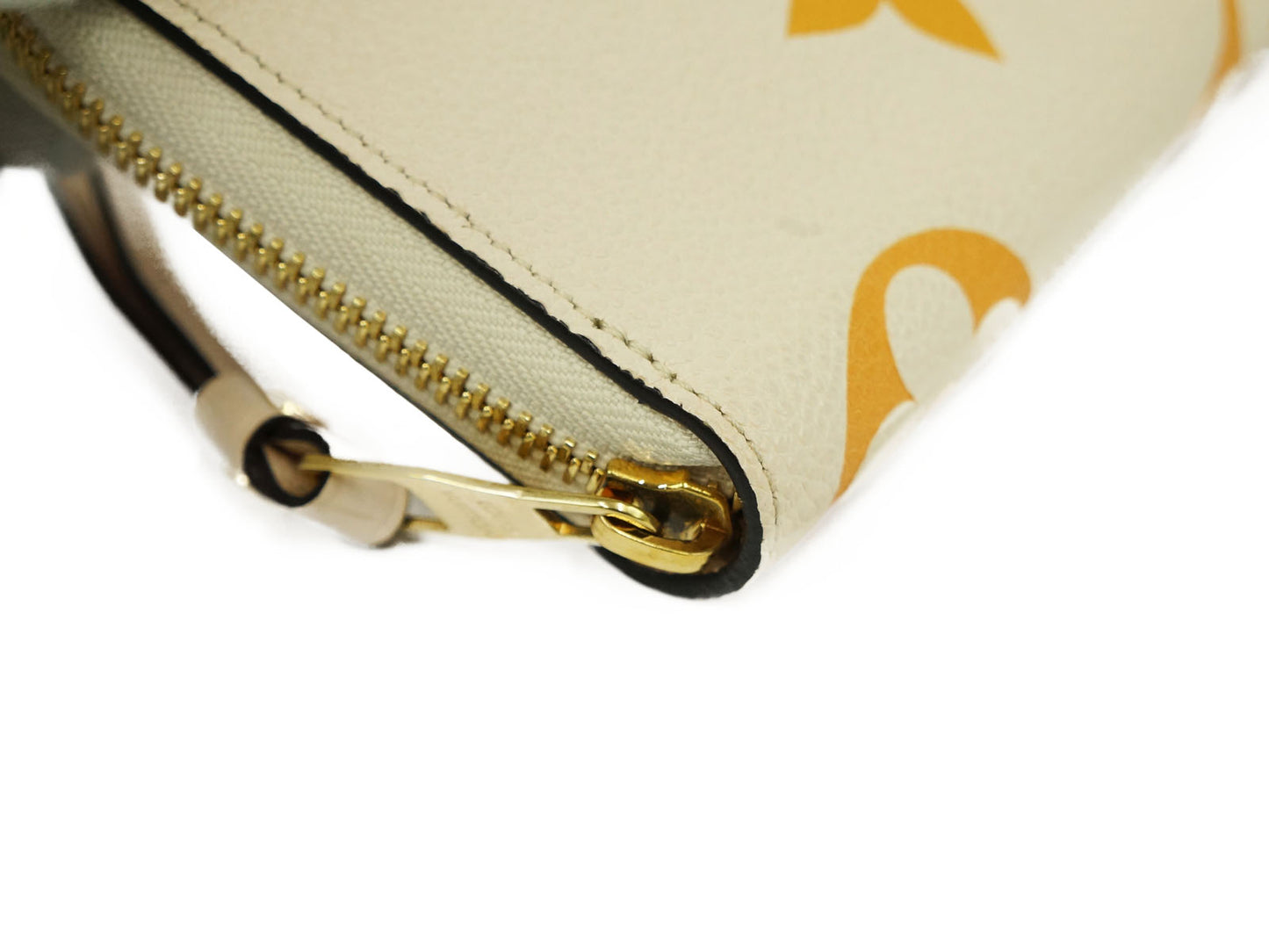 Louis Vuitton: Empreient Cream Saffron Zippy Long Wallet M80402