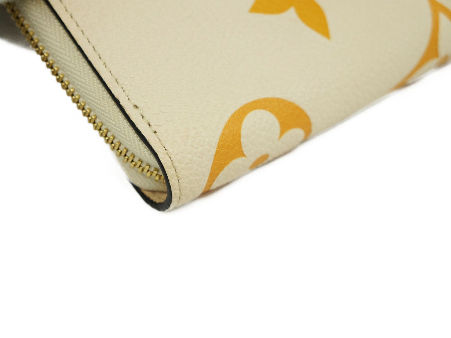 Louis Vuitton: Empreient Cream Saffron Zippy Long Wallet M80402