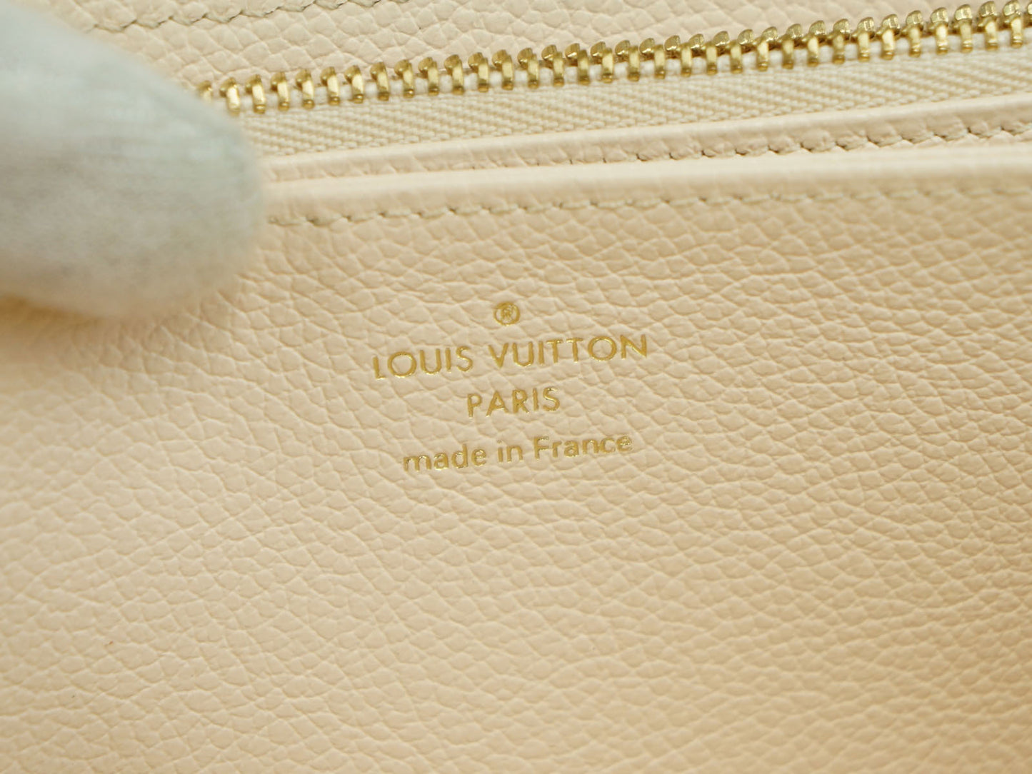 Louis Vuitton: Empreient Cream Saffron Zippy Long Wallet M80402