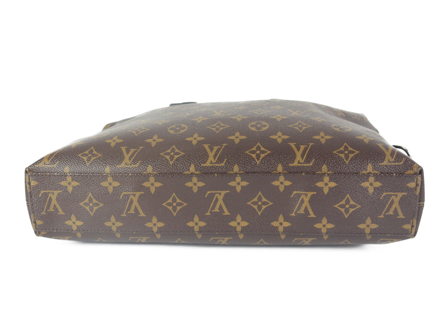 Louis Vuitton Macasa Porte Documan Monogram Canvas Hand Bag Shoulder Bag