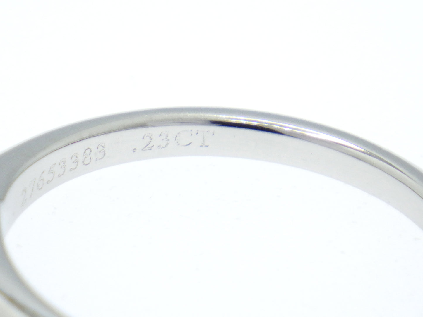 Tiffany & Co. Solitaire Setting Diamond 0.23ct Engagement Ring in Platinum Pt950 - EU:50 / IT:10 / US:5.25