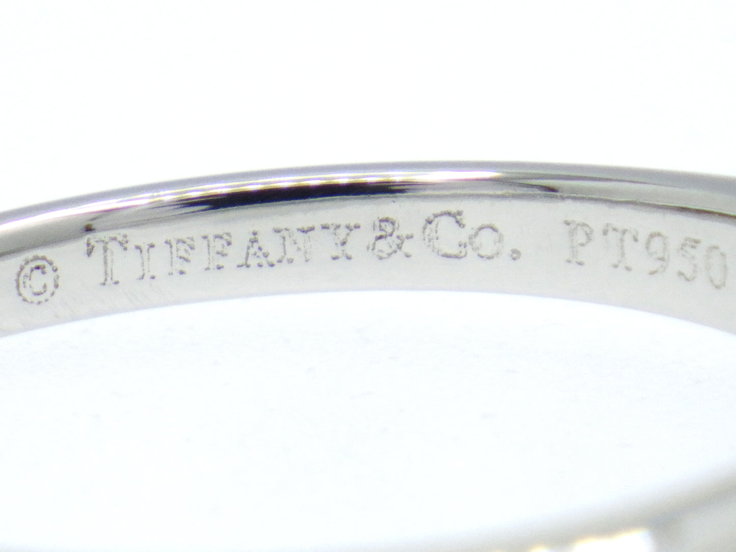 Tiffany & Co. Solitaire Setting Diamond 0.23ct Engagement Ring in Platinum Pt950 - EU:50 / IT:10 / US:5.25