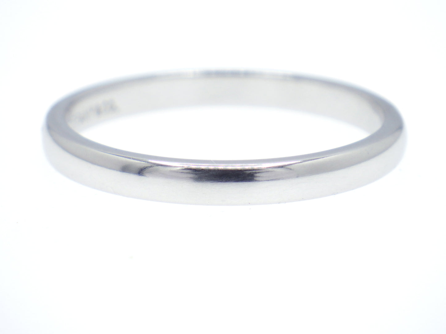 Tiffany & Co. Elsa Peretti Single Diamond Stacking Band Ring in Platinum Pt950 - EU:61 / IT:21 / US:9.5