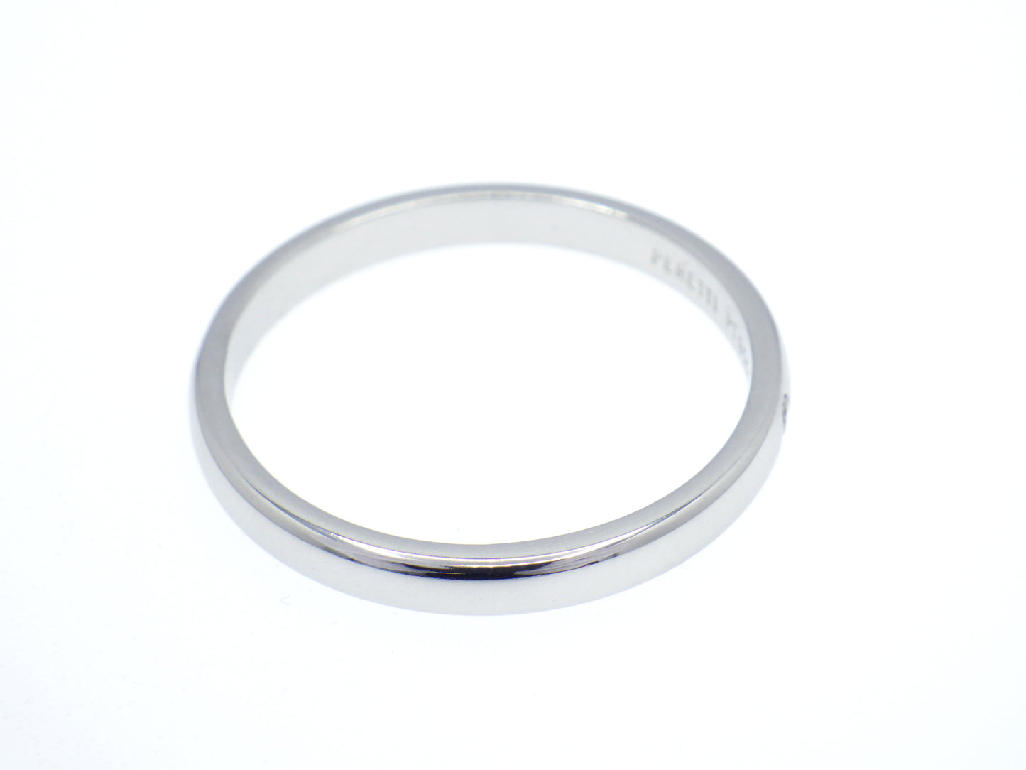 Tiffany & Co. Elsa Peretti Single Diamond Stacking Band Ring in Platinum Pt950 - EU:61 / IT:21 / US:9.5