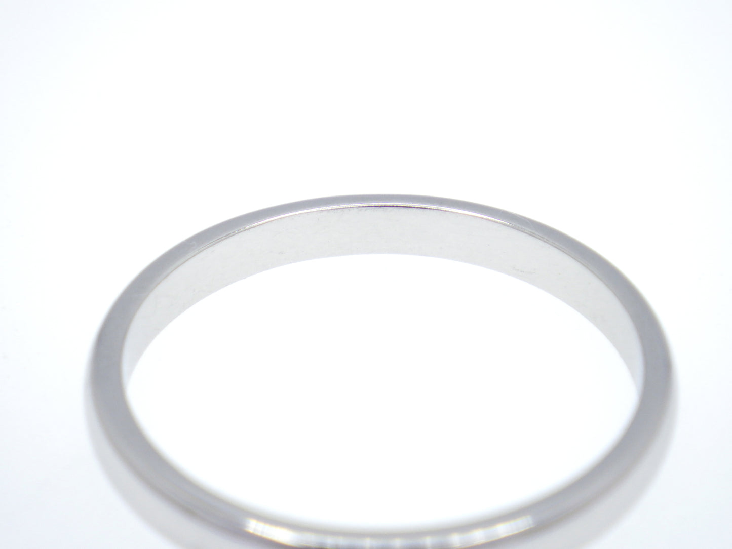 Tiffany & Co. Elsa Peretti Single Diamond Stacking Band Ring in Platinum Pt950 - EU:61 / IT:21 / US:9.5