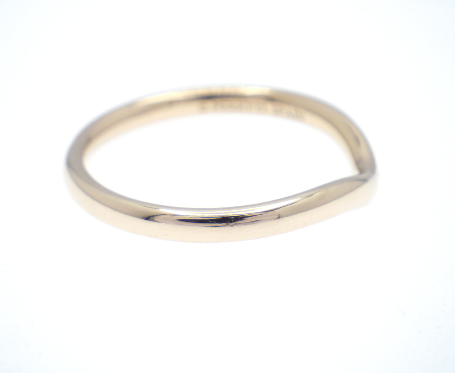 TIFFANY&Co. Curved Band Ring Single Diamond 750 Rose Gold - EU:52 / IT:12 / US:6