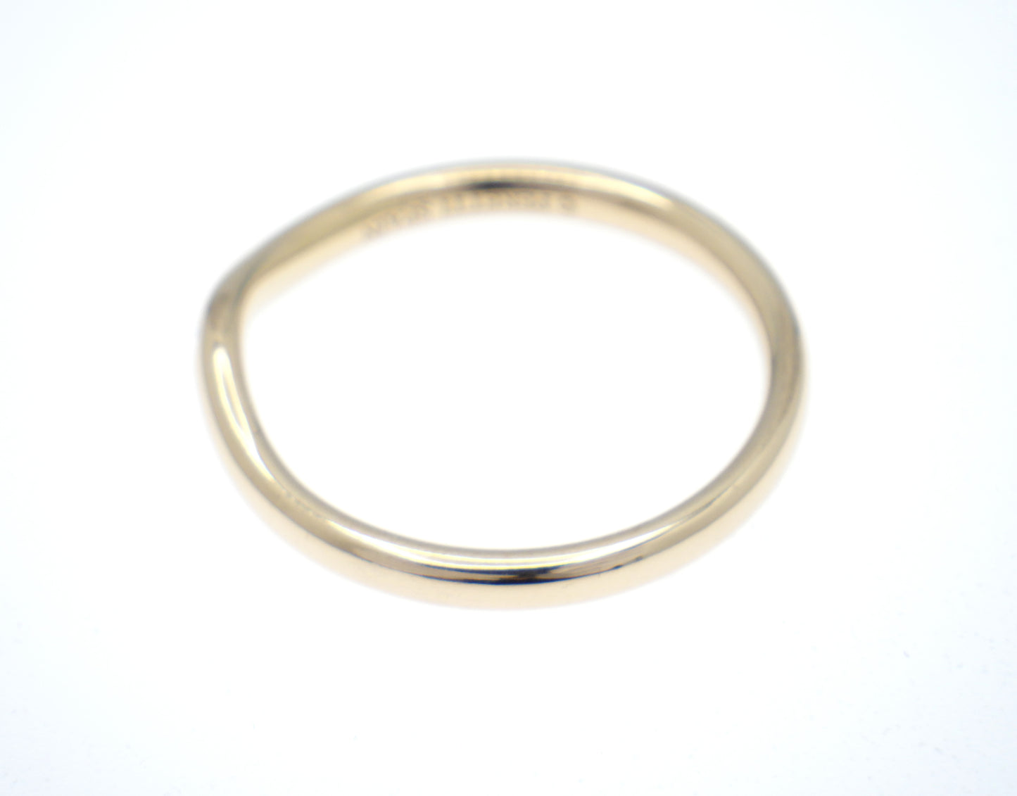 TIFFANY&Co. Curved Band Ring Single Diamond 750 Rose Gold - EU:52 / IT:12 / US:6